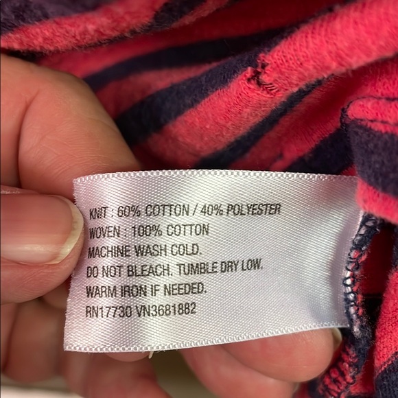 Loft Pink and Navy Striped Tank Top - Picture 3 of 5